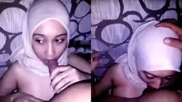 Wawa Jilbab Tobrut Lihai Hisap Batang Sampai Muntah poster